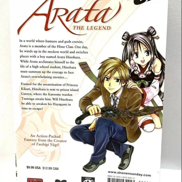 ARATA THE LEGEND Graphic Novel Story & Art By Yuu Watase Volume 2 Paperback - Picture 2 of 10
